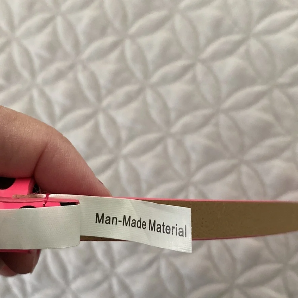 Justice pink kids belt size x-small NWT